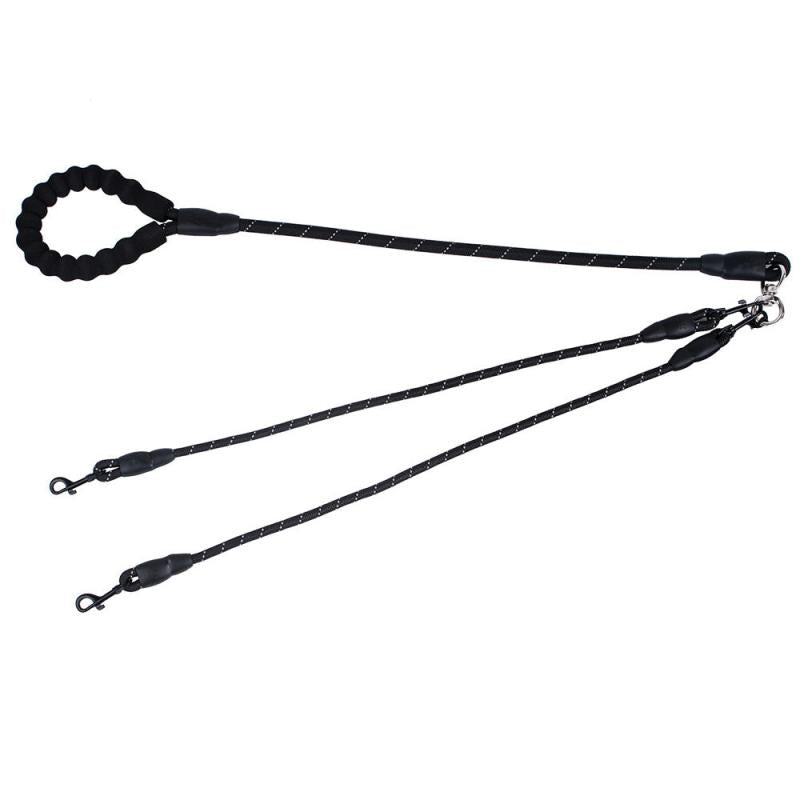 Pet Way Leash for Walking Multiple Dogs Elastic Straps Tangle Comfortable Handle