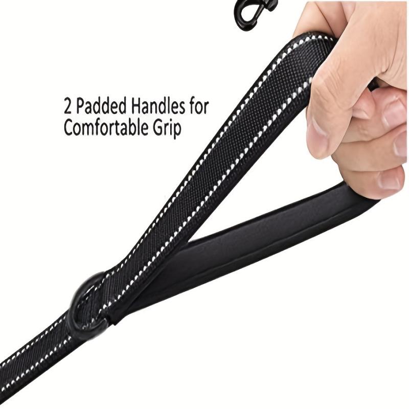 Reflective Dog Leash with Dual Handles - Medium/Large Dogs