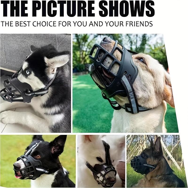 Breathable Reflective Dog Muzzle Durable Prevent Biting Chewing