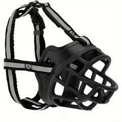 Breathable Reflective Dog Muzzle Durable Prevent Biting Chewing