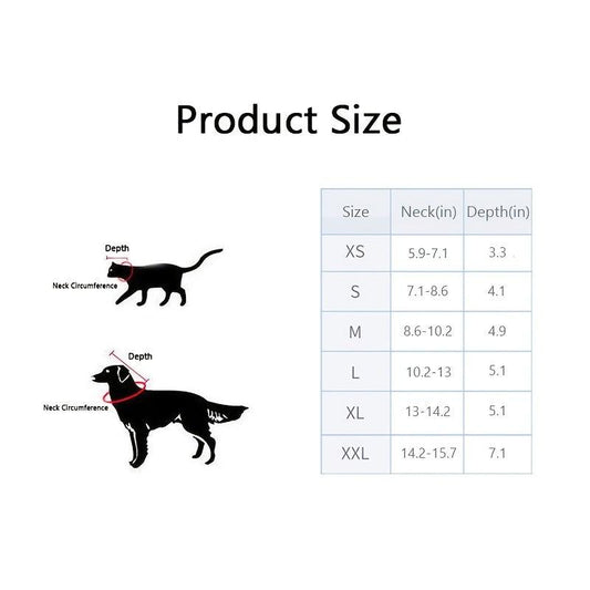 Anti Scratch Pet Cone for Dogs and Cats Prevent Licking and Scratching