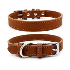 Leather Pet Collar Necklace for Dogs & Cats