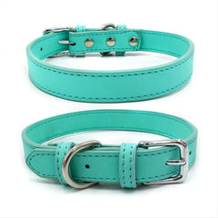 Leather Pet Collar Necklace for Dogs & Cats