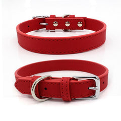 Leather Pet Collar Necklace for Dogs & Cats