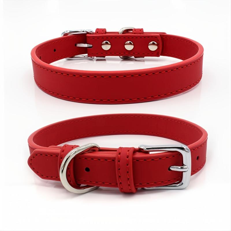Leather Pet Collar Necklace for Dogs & Cats
