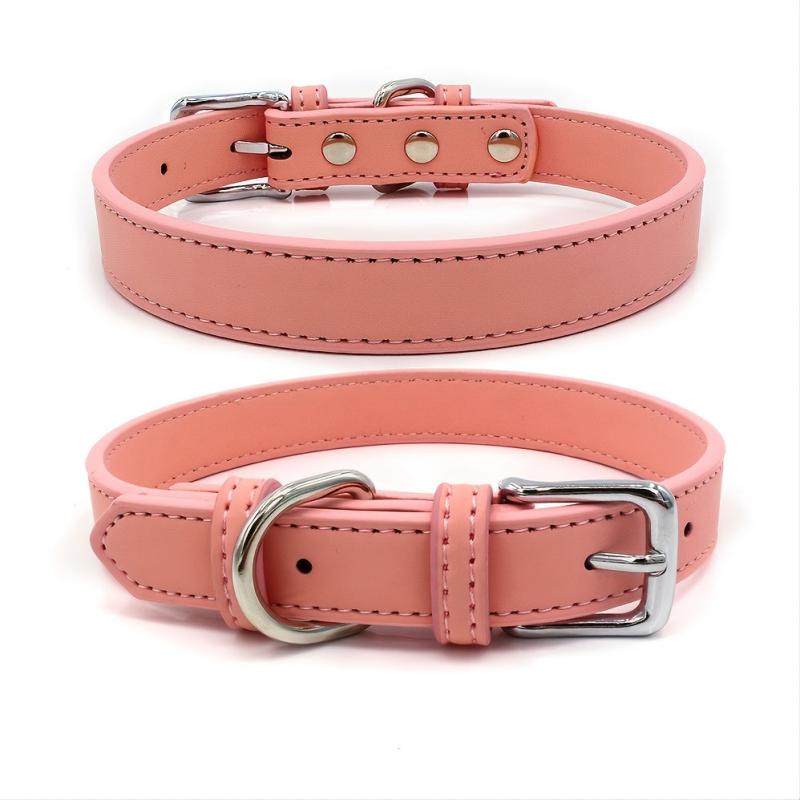 Leather Pet Collar Necklace for Dogs & Cats