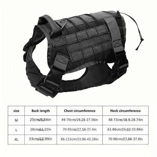 Waterproof Outdoor Nylon Harness for Large Dogs