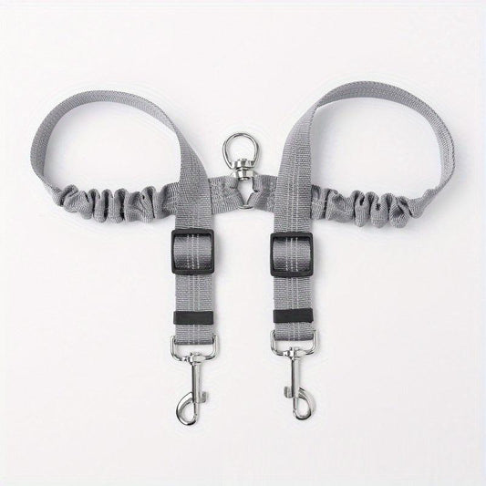 Dual Dog Leash Coupler for Small and Medium Dogs - Walking and Training