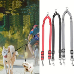 Dual Dog Leash Coupler for Small and Medium Dogs - Walking and Training