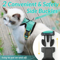Escape Proof Cat Harness & Leash for Walking & Exploring