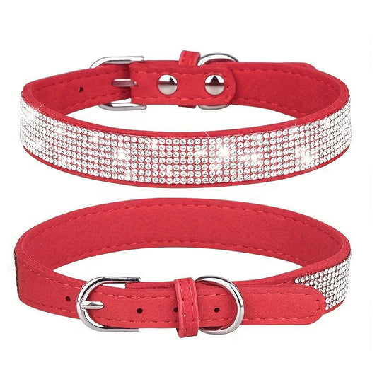 Rhinestone Dog Collar for Small Medium Large Dogs