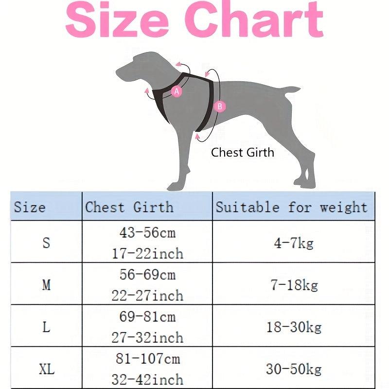 Night Reflective Dog Harness Vest for Small and Medium Dogs