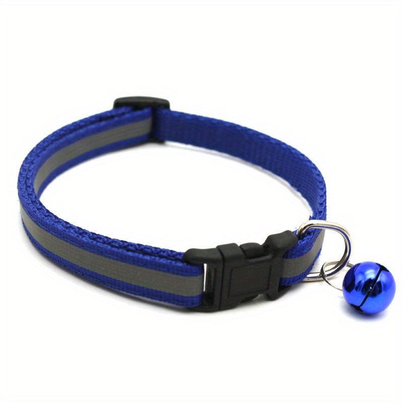 Reflective Pet Collar with Bell for Cats and Dogs - Keep Your Pet Safe