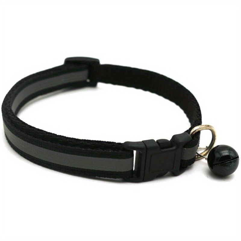 Reflective Pet Collar with Bell for Cats and Dogs - Keep Your Pet Safe