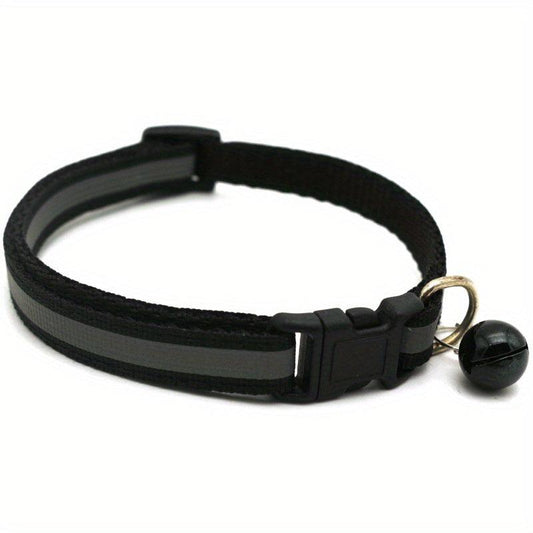 Reflective Pet Collar with Bell for Cats and Dogs - Keep Your Pet Safe