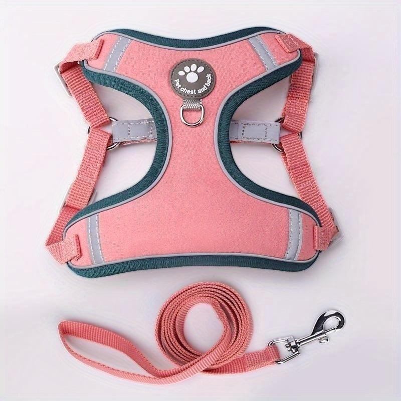 Reflective No Pull Dog Harness with Leash Set - Comfortable Padded Vest