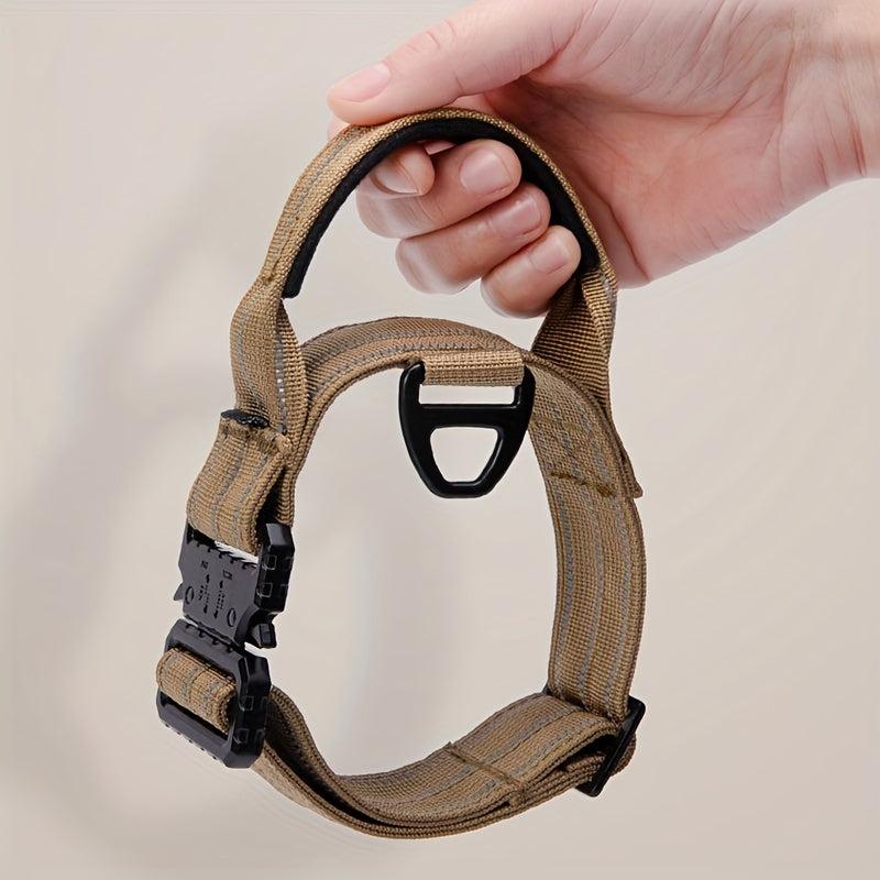Tactical Training Dog Collar Medium/Large Dogs Nylon Reflective