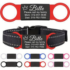 Slide-On Engraved Dog Name Tag No Noise