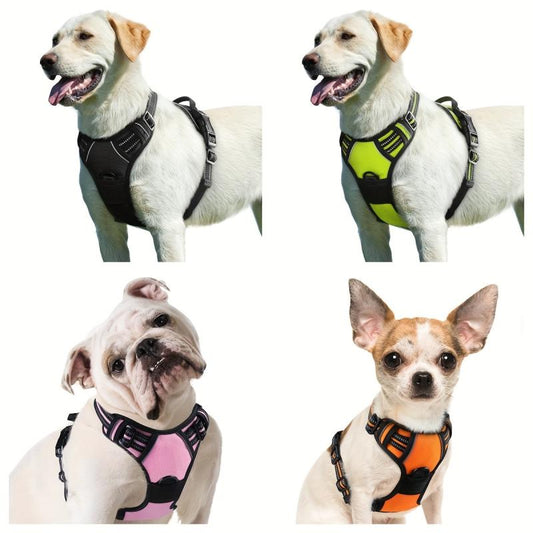 Reflective No Pull Dog Harness with Handle and Padding