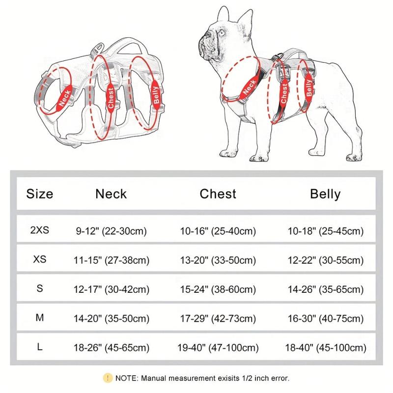 Reflective Waterproof Dog Harness for Small &Medium Dogs