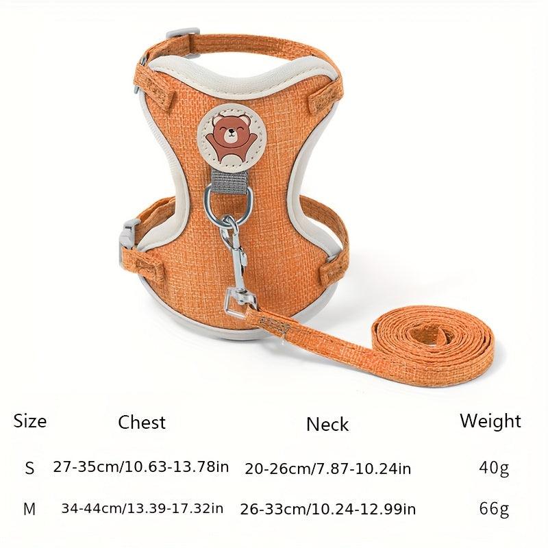 Reflective No Pull Dog Harness and Leash Set for Small Dogs