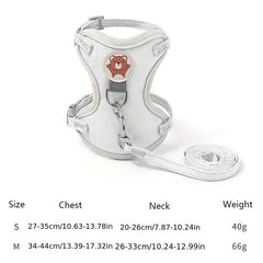 Reflective No Pull Dog Harness and Leash Set for Small Dogs
