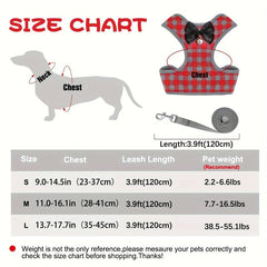 Small Dog Harness And Leash Set No Pull Pet Harness Soft Mesh Nylon Pet Vest