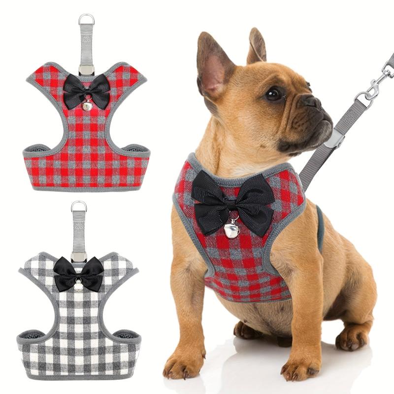 Small Dog Harness And Leash Set No Pull Pet Harness Soft Mesh Nylon Pet Vest