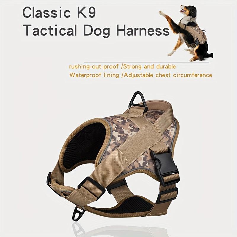 Waterproof Dog Harness Training Tactical Wear-resistant Chest Harness