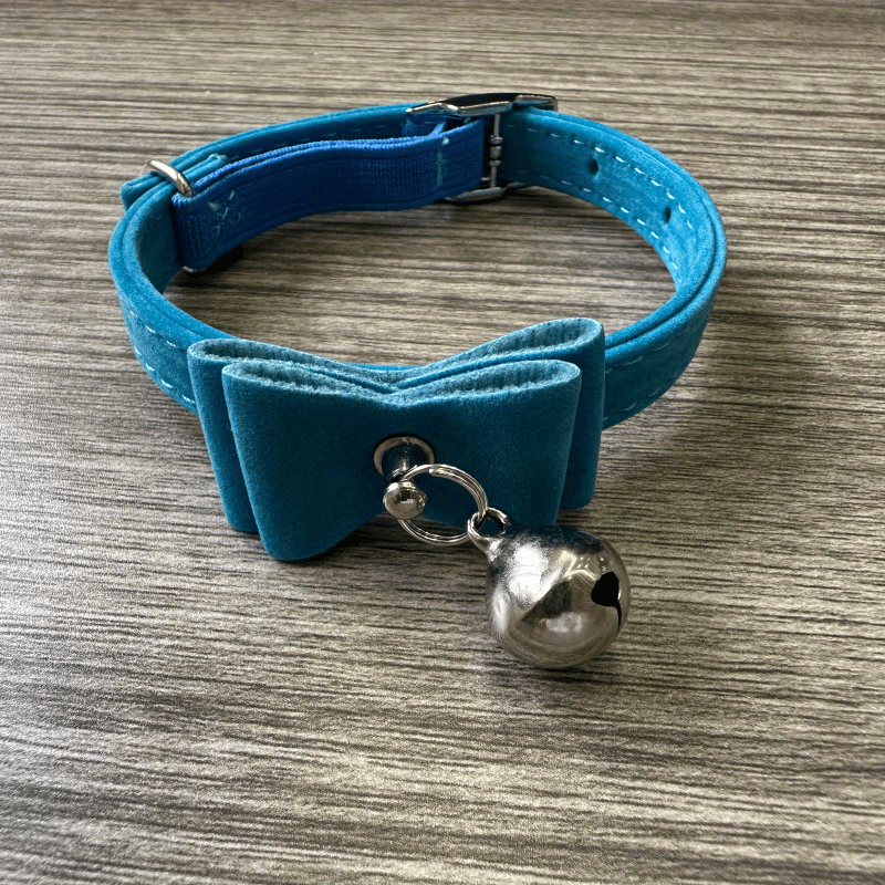 Cute Velvet Bow Collar for Small Pets