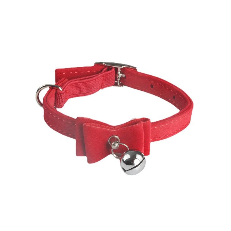Cute Velvet Bow Collar for Small Pets