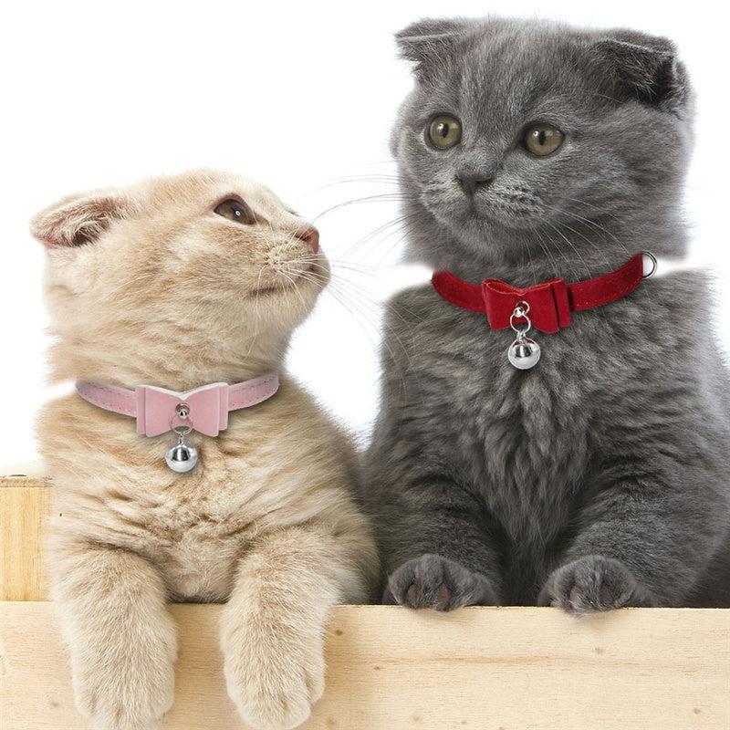 Cute Velvet Bow Collar for Small Pets