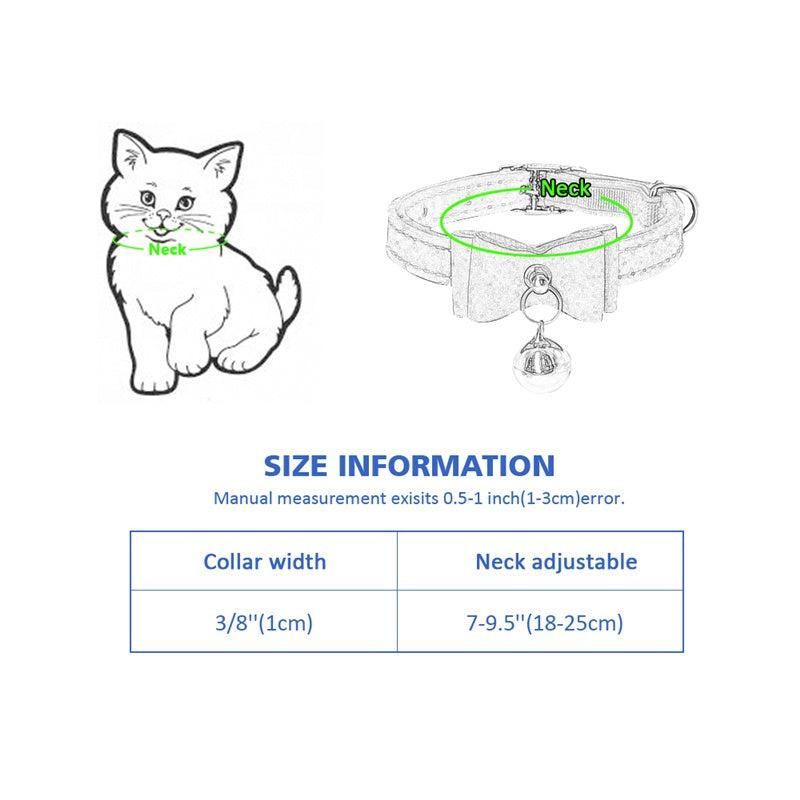 Cute Velvet Bow Collar for Small Pets
