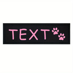 Personalized Dog Harness Patches - Custom Name and Number Tags Options