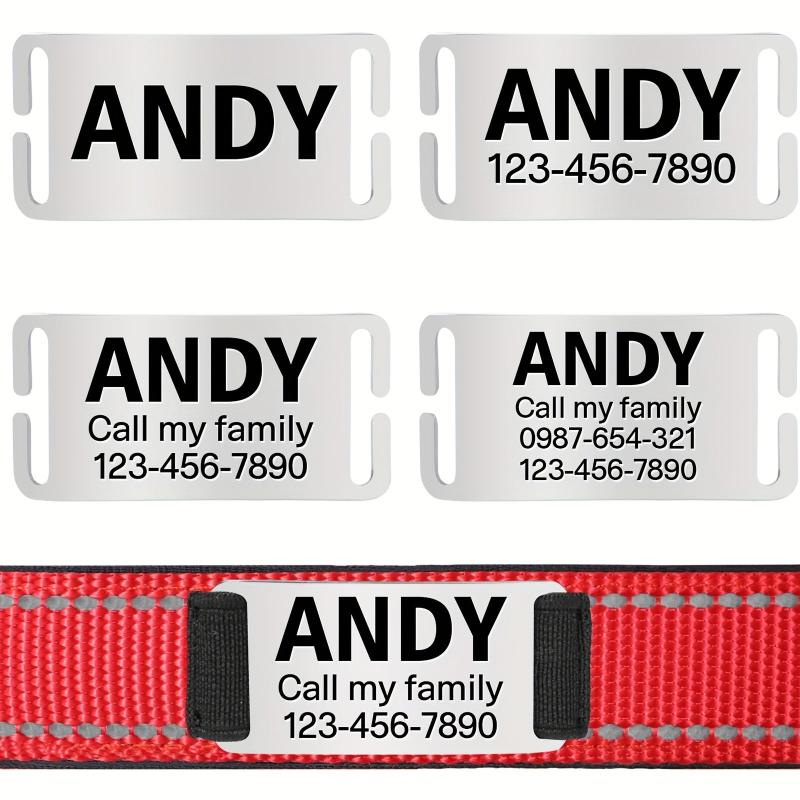 Reflective Neoprene Dog Collar Personalized Small