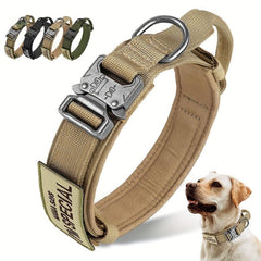 Tactical Dog Collar with Handle - Heavy Duty Collar for Medium/Large Dogs