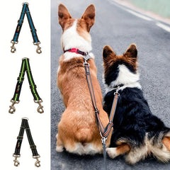 No Tangle Double Dog Leash Reflective for Outdoor Safety