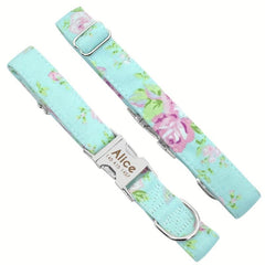 Personalized Dog Collars Customized Metal Buckle Soft Padded Nylon