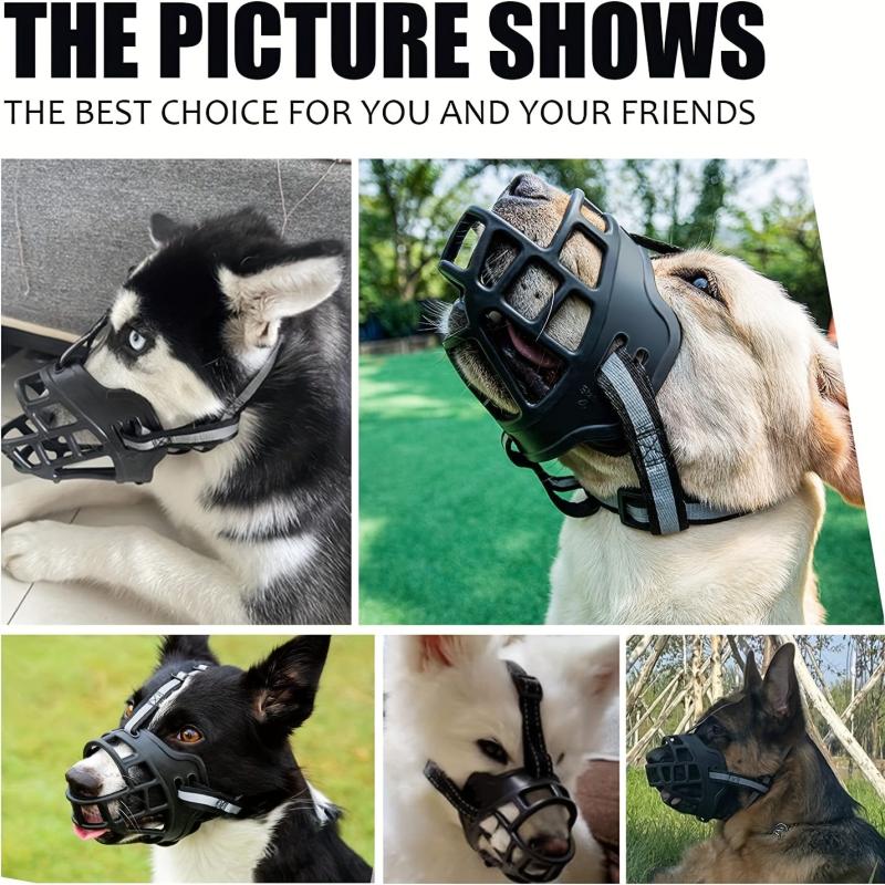 Silicone Basket Muzzle For Dogs Prevent Biting and Chewing