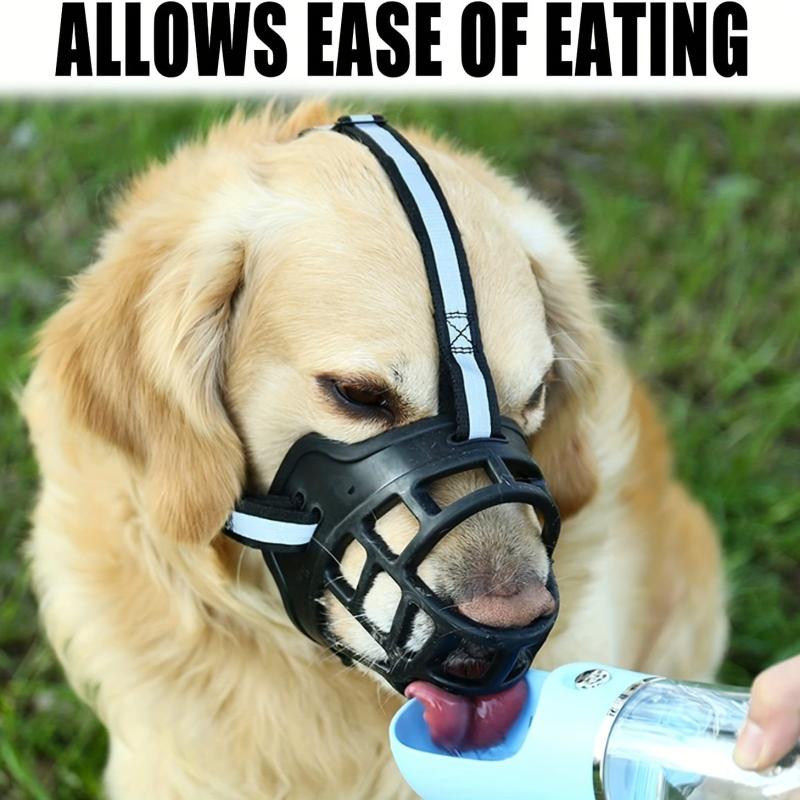 Silicone Basket Muzzle For Dogs Prevent Biting and Chewing