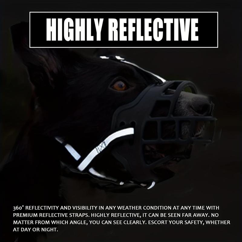Silicone Basket Muzzle For Dogs Prevent Biting and Chewing