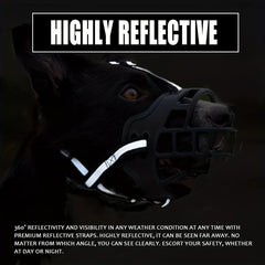 Silicone Basket Muzzle For Dogs Prevent Biting and Chewing