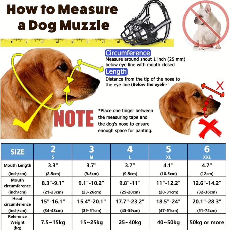 Silicone Basket Muzzle For Dogs Prevent Biting and Chewing