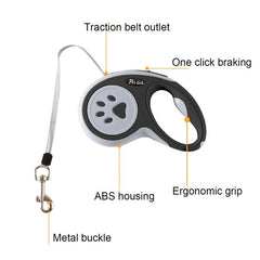 Retractable Automatic Leash for Small and Medium Dogs