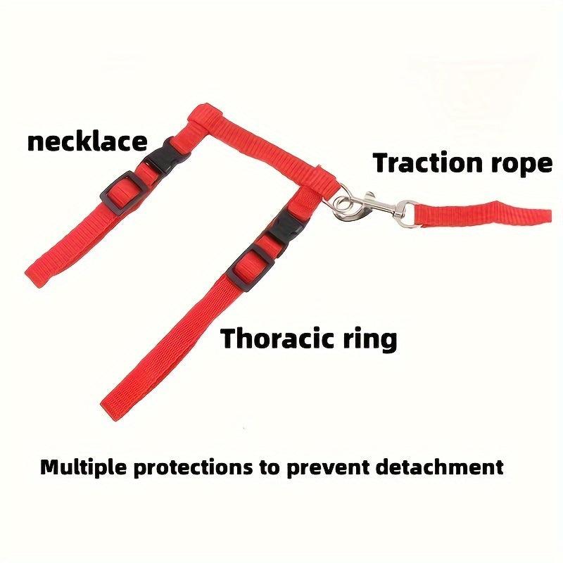 Adjustable Cat Harness With Safety Buckle For Kitten Cat Leash