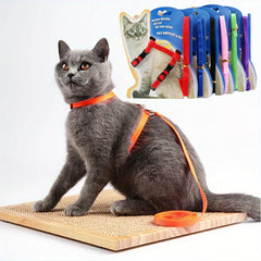 Adjustable Cat Harness With Safety Buckle For Kitten Cat Leash