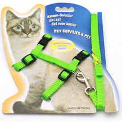 Adjustable Cat Harness & Leash Set For Safe Outdoor Adventures