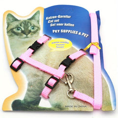 Adjustable Cat Harness & Leash Set For Safe Outdoor Adventures
