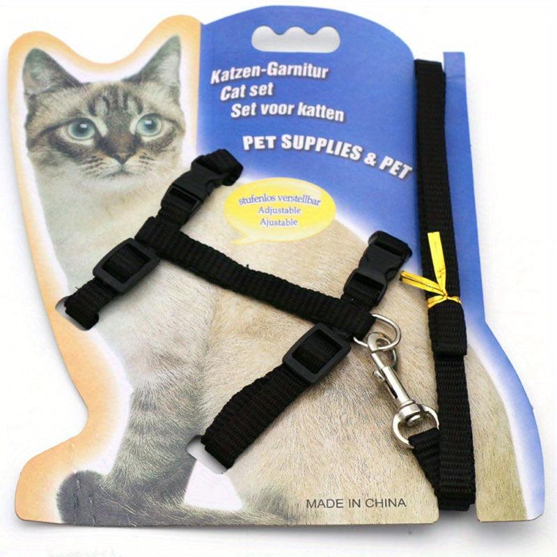 Adjustable Cat Harness & Leash Set For Safe Outdoor Adventures