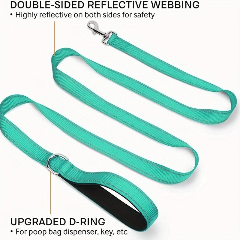 Reflective Double Sided Dog Leash with Padded Handle